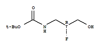 Carbamic acid,[(2r)-2-fluoro-3-hydroxypropyl ]-,1,1-dimethylethyl ester (9ci) Structure,344413-80-5Structure