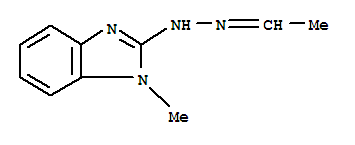 (9Ci)-(1-甲基-1H-苯并咪唑-2-基)肼酮乙醛结构式_344416-96-2结构式