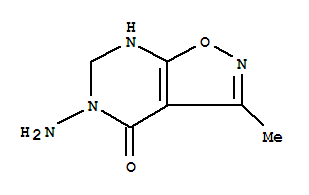 Isoxazolo[5,4-d]pyrimidin-4(5h)-one,5-amino-6,7-dihydro-3-methyl-(9ci) Structure,344777-11-3Structure