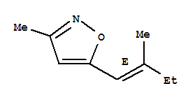 Isoxazole,3-methyl-5-[(1e)-2-methyl-1-butenyl ]-(9ci) Structure,344881-41-0Structure