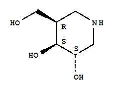 3,4-Piperidinediol ,5-(hydroxymethyl)-,(3s,4s,5r)-(9ci) Structure,346408-06-8Structure