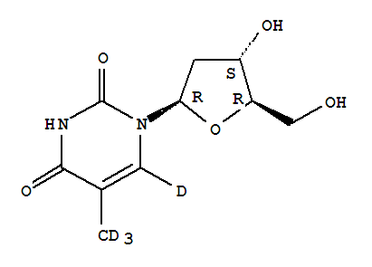 Thymidine-a,a,a,6-d4 Structure,347841-67-2Structure