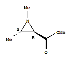 (2r,3s)-rel-(9ci)-1,3-二甲基-2-氮丙啶羧酸甲酯结构式_34856-91-2结构式