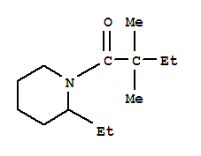 Piperidine,1-(2,2-dimethyl-1-oxobutyl)-2-ethyl-(9ci) Structure,349425-95-2Structure