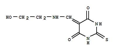 4,6(1H,5h)-pyrimidinedione,dihydro-5-[[(2-hydroxyethyl)amino]methylene]-2-thioxo-(9ci) Structure,349486-72-2Structure