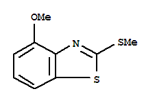 (7ci,8ci,9ci)-4-甲氧基-2-(甲基硫代)-苯并噻唑结构式_3507-36-6结构式
