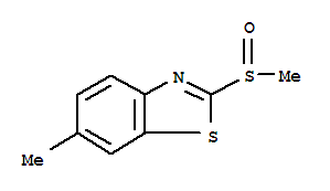 Benzothiazole, 6-methyl-2-(methylsulfinyl)-(7ci,8ci)Structure,3507-51-5Structure Benzothiazole, 6-methyl-2-(methylsulfinyl)-(7ci,8ci) Structure,3507-51-5Structure