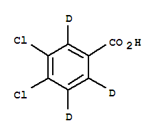 3,4-二氯苯甲酸-D3结构式_350818-53-0结构式