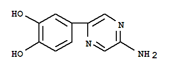 1,2-Benzenediol, 4-(5-aminopyrazinyl)-(9ci) Structure,350819-14-6Structure