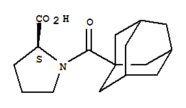 1-(金刚烷-1-羰基)-吡咯烷-2-羧酸结构式_35084-48-1结构式