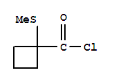 (9ci)-1-(甲基硫代)-环丁烷羰酰氯结构式_35120-21-9结构式