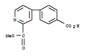 4-(2-(Methoxycarbonyl)pyridin-4-yl)benzoic acid Structure,351435-26-2Structure