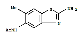 N-(2-氨基-6-甲基苯并噻唑-5-基)-乙酰胺结构式_351437-81-5结构式