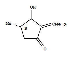 Cyclopentanone,3-hydroxy-4-methyl-2-(1-methylethylidene)-,(4s)-(9ci) Structure,352421-99-9Structure