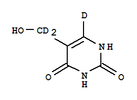 5-(Hydroxymethyl-d2)uracil-6-d1 Structure,352438-73-4Structure