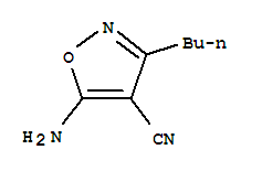 (9ci)-5-氨基-3-丁基-4-异噁唑甲腈结构式_35261-04-2结构式