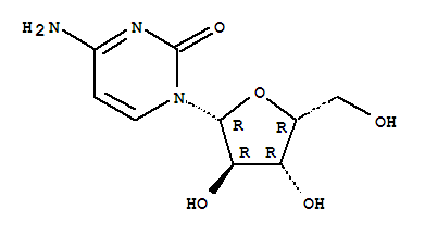 4-氨基-1-[(2R,3R,4R,5R)-3,4-二羟基-5-(羟基甲基)四氢呋喃-2-基]嘧啶-2-酮结构式_3530-56-1结构式