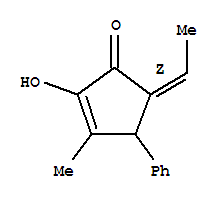 2-Cyclopenten-1-one,5-ethylidene-2-hydroxy-3-methyl-4-phenyl-,(5z)-(9ci) Structure,353476-01-4Structure