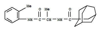 (9Ci)-N-[1-甲基-2-[(2-甲基苯基)氨基]-2-氧代乙基]-三环[3.3.1.13,7]癸烷-1-羧酰胺结构式_353492-17-8结构式