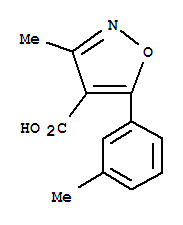 (9Ci)-3-甲基-5-(3-甲基苯基)-4-异噁唑羧酸结构式_354222-12-1结构式