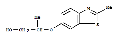 (9ci)-2-[(2-甲基-6-苯并噻唑)氧基]-1-丙醇结构式_35465-81-7结构式