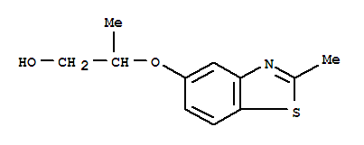 (9ci)-2-[(2-甲基-5-苯并噻唑)氧基]-1-丙醇结构式_35466-19-4结构式