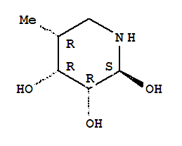 (2S,3R,4R,5R)-(9Ci)-5-甲基-2,3,4-哌啶三醇结构式_355117-75-8结构式