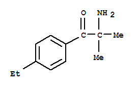 2-氨基-1-(4-乙基苯基)-2-甲基-1-丙酮结构式_356033-89-1结构式