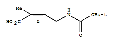 2-Butenoicacid,4-[[(1,1-dimethylethoxy)carbonyl ]amino]-2-methyl-,(2z)-(9ci) Structure,356788-94-8Structure