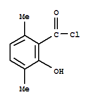 (9ci)-2-羟基-3,6-二甲基-苯甲酰氯结构式_35716-43-9结构式