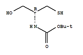 [(2R)-1-羟基-3-硫基-2-丙基](2-甲基-2-丙基)氨基甲酸结构式_357205-17-5结构式