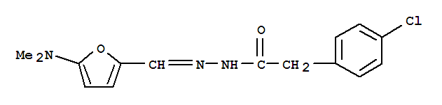 Benzeneacetic acid, 4-chloro-, [[5-(dimethylamino)-2-furanyl]methylene]hydrazide (9ci) Structure,357218-47-4Structure