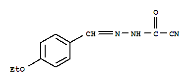 (9CI)-[[(4-乙氧基苯基)亚甲基]肼基]氧代乙腈结构式_357294-45-2结构式