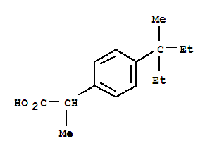 Benzeneacetic acid, 4-(1-ethyl-1-methylpropyl)--alpha--methyl-(9ci) Structure,3585-54-4Structure