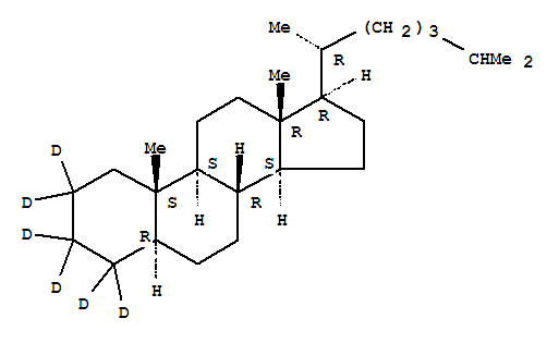 胆甾烷-D6结构式_358731-18-7结构式