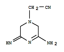 5-氨基-3,6-二氢-3-亚氨基-1(2H)-吡嗪乙腈结构式_35975-34-9结构式