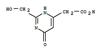 (9ci)-1,6-二氢-2-(羟基甲基)-6-氧代-4-嘧啶乙酸结构式_35978-14-4结构式