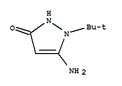 3H-pyrazol-3-one, 5-amino-1-(1,1-dimethylethyl)-1,2-dihydro-(9ci) Structure,359867-35-9Structure