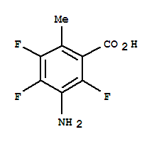 (9ci)-3-氨基-2,4,5-三氟-6-甲基-苯甲酸结构式_360065-37-8结构式