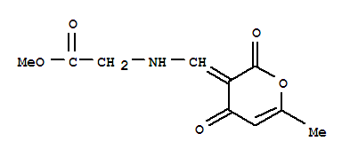 Glycine, n-[(6-methyl-2,4-dioxo-2h-pyran-3(4h)-ylidene)methyl]-, methyl ester (9ci) Structure,360069-20-1Structure