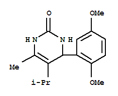 (9ci)-4-(2,5-二甲氧基苯基)-3,4-二氢-6-甲基-5-(1-甲基乙基)-2(1H)-嘧啶酮结构式_360760-30-1结构式