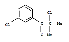 (9ci)-2-氯-1-(3-氯苯基)-2-甲基-1-丙酮结构式_36087-13-5结构式