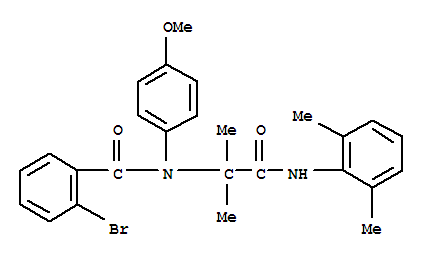 Benzamide,2-bromo-n-[2-[(2,6-dimethylphenyl)amino]-1,1-dimethyl-2-oxoethyl ]-n-(4-methoxyphenyl)-(9ci) Structure,364748-53-8Structure