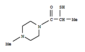 (9CI)-1-(2-疏基-1-氧代丙基)-4-甲基-哌嗪结构式_365454-32-6结构式