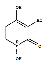 2-Cyclohexen-1-one,2-acetyl-3,6-dihydroxy-,(6r)-(9ci) Structure,366024-11-5Structure