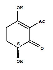 2-Cyclohexen-1-one,2-acetyl-3,6-dihydroxy-,(6s)-(9ci) Structure,366024-15-9Structure