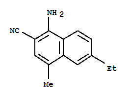 2-Naphthalenecarbonitrile,1-amino-6-ethyl-4-methyl-(9ci) Structure,367912-41-2Structure