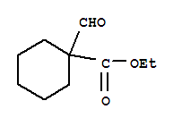 Cyclohexanecarboxylic acid, 1-formyl-, ethyl ester Structure,36873-48-0Structure