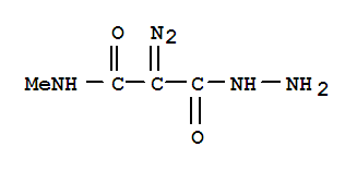 2-二氮杂-3-(甲基氨基)-3-氧代丙酸肼结构式_370590-48-0结构式