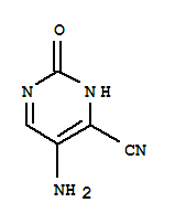 (9Ci)-5-氨基-1,2-二氢-2-氧代-4-嘧啶甲腈结构式_371203-93-9结构式